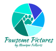 Logo huisdierfotograaf Amersfoort Pawsome Pictures